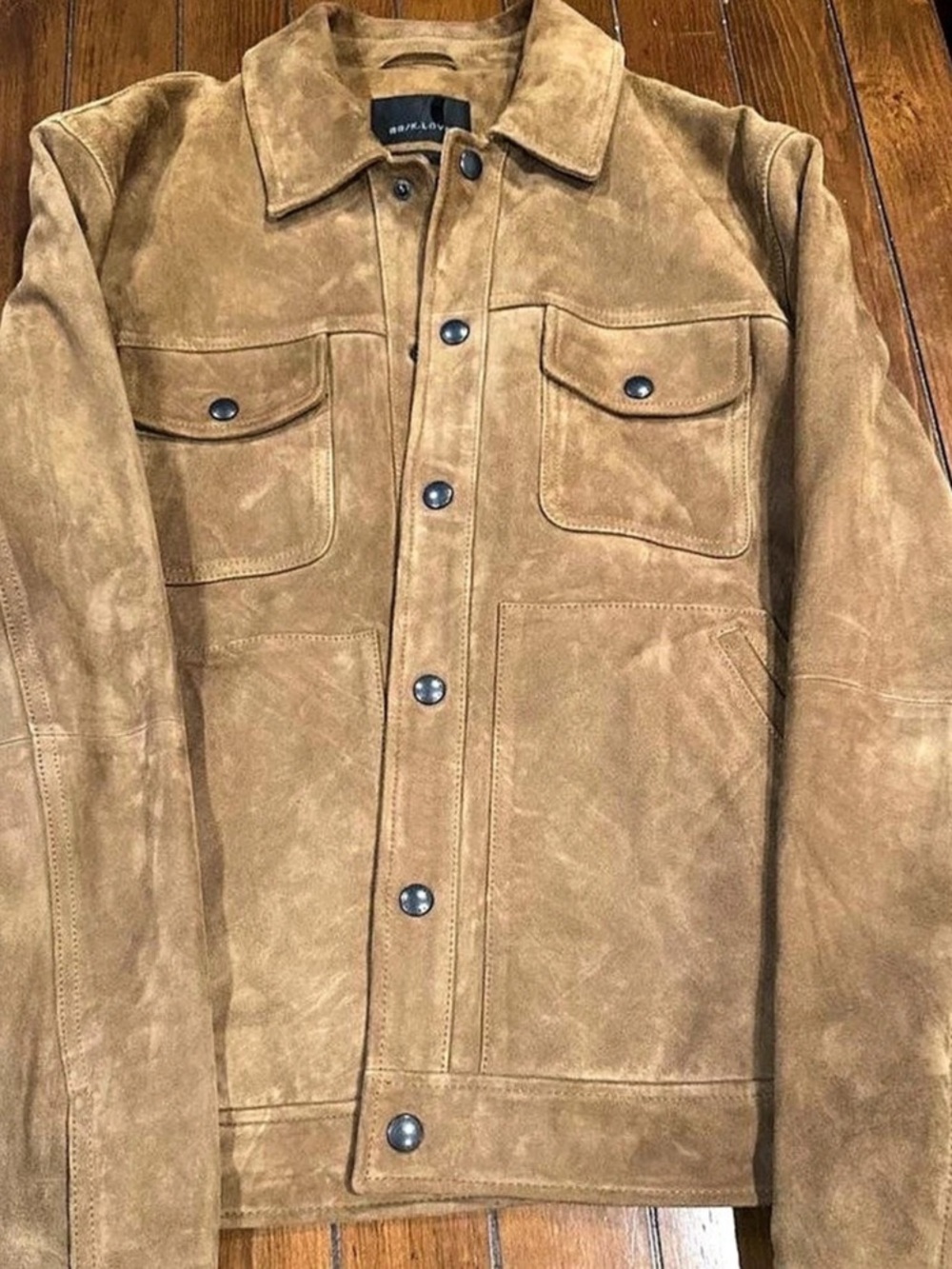 Banana Republic/KLove Men's Brown Suede Trucker Jacket Size Medium